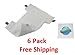 6 Pack Replacement Pads for Shark Dust-away, Rocket Dust-away, Rotator, Navigator Lift-away Pro Vacuum, Ultra Light Stick Vacuum, Hv300 Series, NV652 & Synonymous Screen Clean Cloth