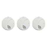 First Alert BRK 3120B-3 Hardwired Photoelectric and Ionization Smoke Alarm with Battery Backup, 3 Pack, White