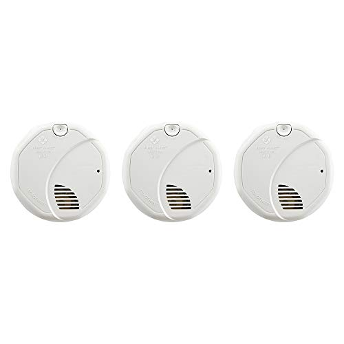 First Alert BRK 3120B-3 Hardwired Photoelectric and Ionization Smoke Alarm with Battery Backup, 3 Pack, White