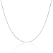 925 Sterling Silver 1MM Magic 8 Sided Italian Snake Chain - For Women - Lobster Claw Clasp