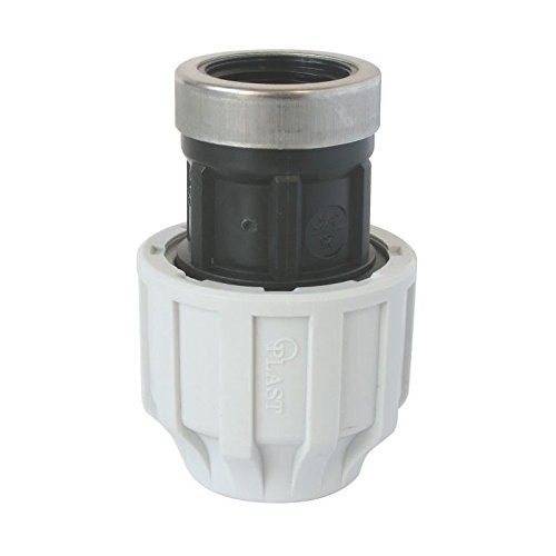 SOMATHERM FOR YOU ///3730-25-20L Conn DRT F20 / 27/25 PE Plast Plastic die Straight Pipe D25 fitting-F20 / 27-Outer clamp, White-Space, WEIBLICH 20/27 (3/4") — image 1