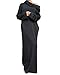 ZANZEA Women Plain Turtleneck Boat Neck Long Sleeve Party Kaftan Long Maxi Dress