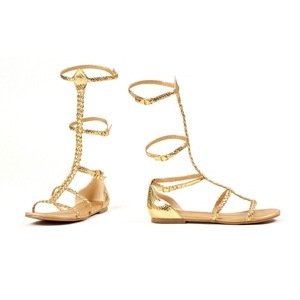 Cairo Gladiator (Gold) Shoes Adult Accessory Size 8