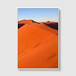 Framed Canvas Home Artwork Decoration Desert Canvas Wall Art for Living Room, Bedroom - 16x24 inches