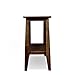 Leick Home 10405 Delton Narrow Side Table with Shelf, 20 in x 38 in x 20 in, Sienna