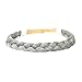 DIGUAN Synthetic Hair Braided Headband Classic Chunky Wide Plaited Braids Elastic Stretch Hairpiece Women Girl Beauty accessory, 55g aHairBeauty (Smoky Gray)