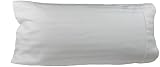 100% Genuine Egyptian Cotton Luxury Striped 540 Thread Count Body Pillow Cover, 21 x 60 Inch, Striped White