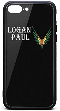 iPhone 7 Plus/8 Plus Case,Slim Ultra Anti-Scratch Maverick-Bird-Logo-Logan-Paul- Protective Cover,Tempered Glass and TPU Back Cover