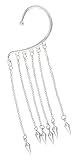 niceeshop(TM) Spike Long Dangle Chain Tassel Hook Ear Bone Cuff Clip Earring