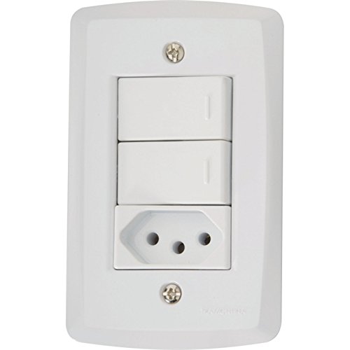 Conjunto 2 Interruptor Paralelo Tomada 2p+t 10a 57145074