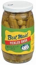 Best Maid Fresh Pack Pickled Okra 16oz Glass Jar (Pack of 4) by Best Maid Products