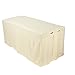 ForPro Premium Table Skirt for Massage Tables, 32.25” W x 73” L x 22” H, Natural
