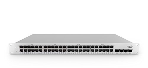 Cisco Meraki Cloud Managed MS210-48FP 740W PoE Switch - 48x 1GbE Ports, 4 x 1GbE SFP Uplink, 176 Gbps Switching Capacity