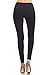 2ND DATE Women's Basic Cotton Stretch Leggings with Comfort Waistband