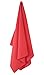 Deconovo Travel Sports Towel with Carry Bag, 27x51 Inch, Red