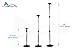 MARINE CITY Aluminum Telescoping Spherical Top Boat Cover 3 Section Support Stand Pole with Nylon Cap and Base for Marines – Boats – Yachts (Pack of 1)