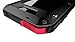 iPhone 4S Case,Amever Shockproof Dust/Dirt Proof Aluminum Metal Military Heavy Duty Protection Cover Case for Apple iPhone 4 4S Black White Silver Rose Pink Red Yellow Golden (Black/Black/Red)
