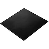 Rubber Sheet, Heavy Duty, High Grade 60A, Neoprene Black, 12x12-Inch by 1/8 (+/- 5%) for Plumbing, Gaskets DIY Material, Supports, Leveling, Sealing, Bumpers, Protection, Abrasion, Flooring