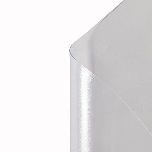Azadx Office/Home Desk Chair Mat PVC Dull Polish Chairmat Protection Floor Mat 36" X 48" for Hard Floors ,Multi-purpose Floor Protector,Transparent (48" X 48" Rectangle) - Thumbnail 4