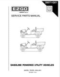 Amazon.com : EZGO 28571G01 2000-2001 Service Parts Manual for Gas ST