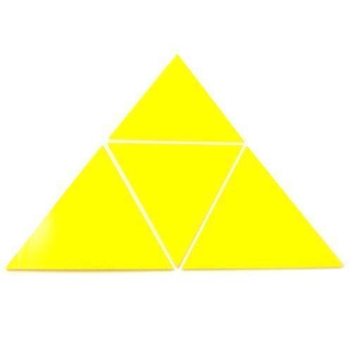 Super Cool Creations Yellow Triangle Mosaic Wall Tiles - Pack of 10-20cm x 20cm