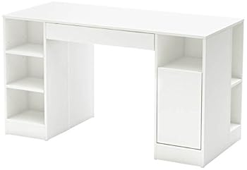 South Shore Craft Table with Open and Closed Storage, chocolate