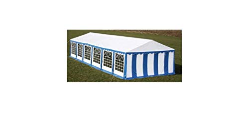 Partyzelt 12 x 6 m Gartenbauten Pavillons und Partyzelte Blau – Bild 6