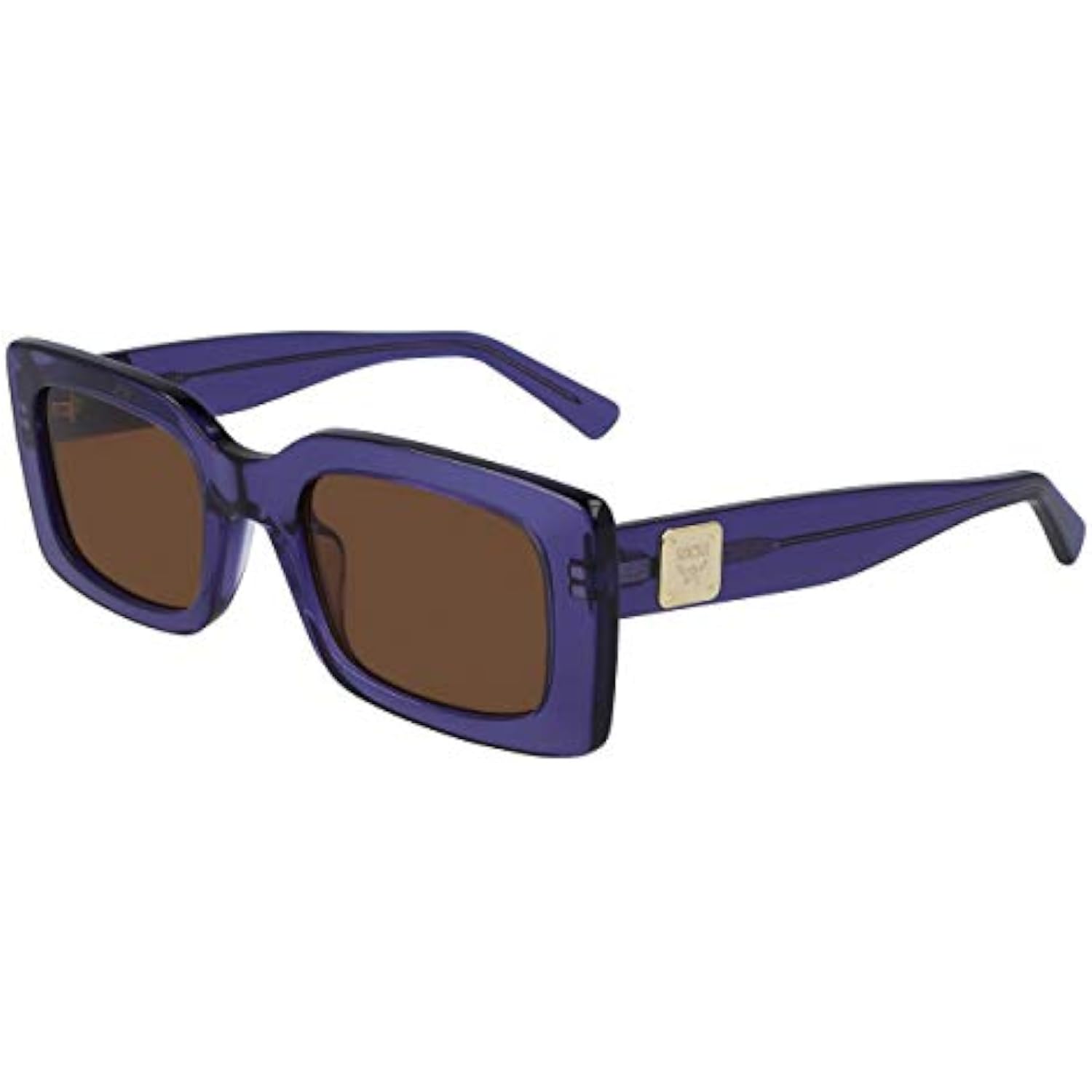 MCM Purple and Brown Sunglasses MCM Sunglasses MCM658SA 513 Purple Rectangle Unisex Adults  main image 2