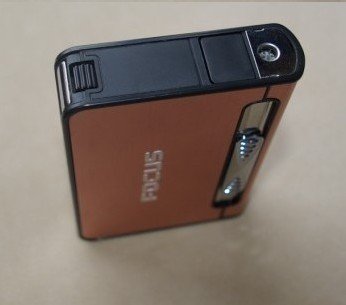 Stylish FOCUS 10 pack Automatic Loading Cigarette Case Dispenser With Built in Torch Lighter (BROWN COLOR)- FOR KING SIZE CIGARETTES (GD-1321 , FREE CAR sticky pad for Phone PDA MP3 MP4)