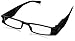Foster Grant Women's Liberty Rectangular Reading Glasses, Black/Transparent, 50 mm, +2.00