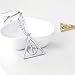 Harry Potter Necklace Set 5 Pieces Cosplay Pendant Necklaces Time Turner Deathly Hallows Golden Snitch for Girls Kids Decoration Toy Harry Potter Fans Hogwarts Gifts or Decorations