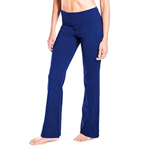Yogipace 25″/27″/28″/29″/30″/31″/32″/33″/35″/37″ Inseam,Petite/Regular/Tall, Women’s Bootcut Yoga Pants Long Workout Pants
