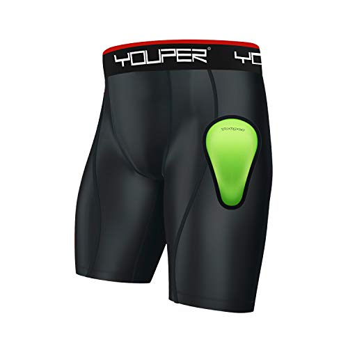 image for Youper Athletic Supporter, Compression Shorts w/Soft Protective Athlet