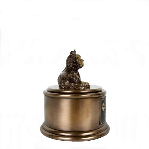 image for Perfect Memorials Custom Engraved Yorkshire Terrier Figurine Cremation