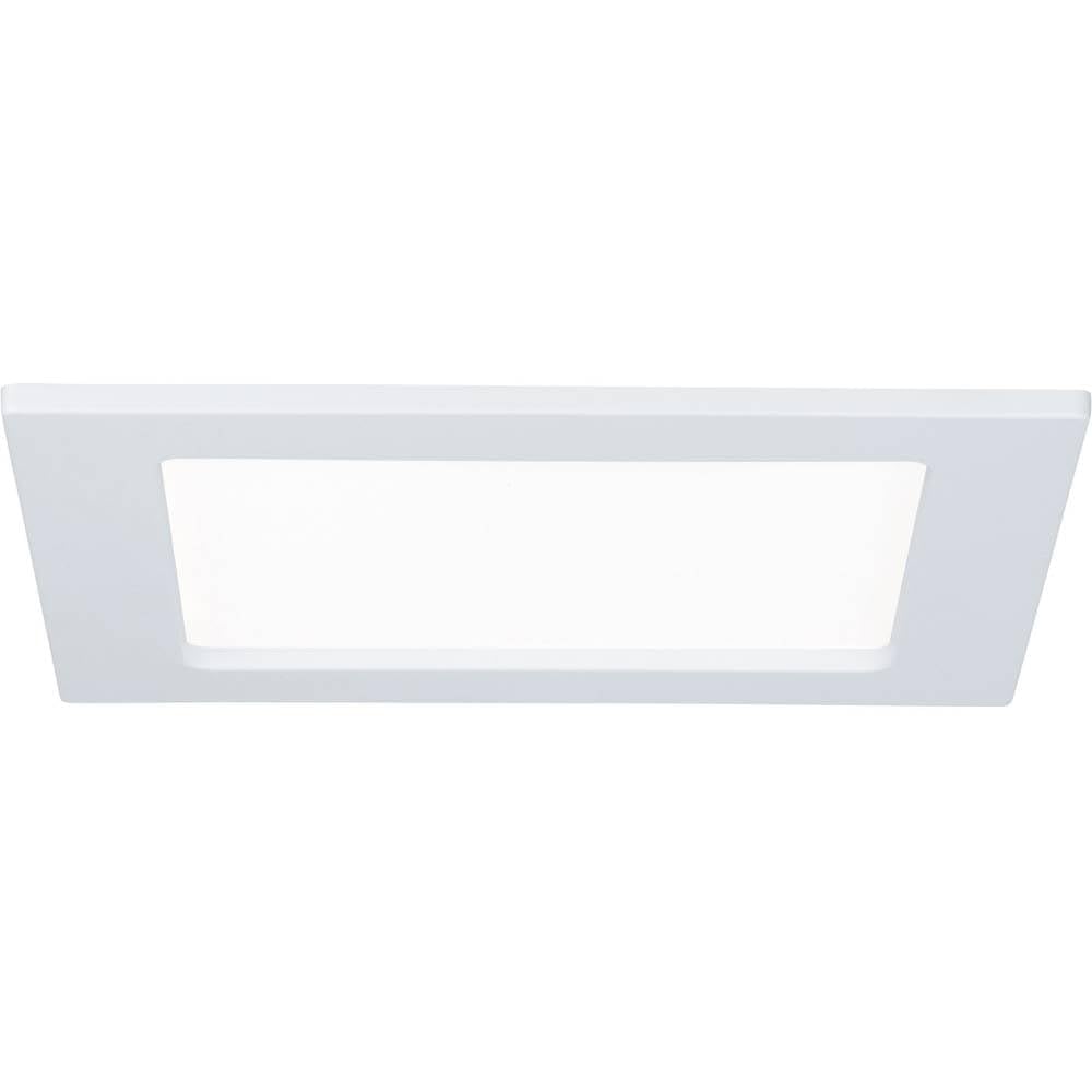 Paulmann 92065 Square Ceiling 4000 K Neutral White LED Panel IP44 Splash Proof Includes Bulb Recessed Light Plastic 12 W