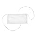 DALIX Waist Aprons Commercial Restaurant Home Bib Spun Poly Cotton Kitchen (3 Pockets) in White