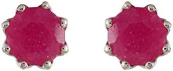 Silver Planets925-92.5 Sterling Silver Onyx,Chalcidony,Garnet, Turquoise,Stone fashion Stud Earring for Women and Girls