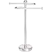 Amazon Basics Rustic Bathroom Accessory Collection - Towel Holder, Brushed Nickel