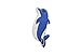 FEBNISCTE 16GB USB 2.0 Flash Drive Cartoon Cute Blue Dolphin Design Storage Thumb Pen