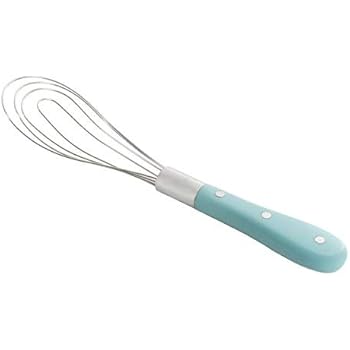 The Pioneer Woman Cowboy Teal Handle Flat Metal Whisk