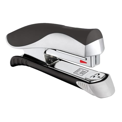 Maped 352510 Ergologic Half Strip Stapler, Grey/Blue/Red