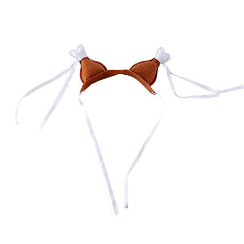 Unpara 2018 Funny Chicken Drumstick Headband for Dog Cat Turkey Headdress Accessories Costumes (S)