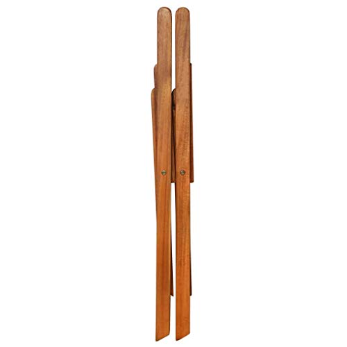 vidaXL Akazienholz Massiv 2X Gartenstuhl Klappbar Bistrostuhl Holzstuhl Stuhl – Bild 7