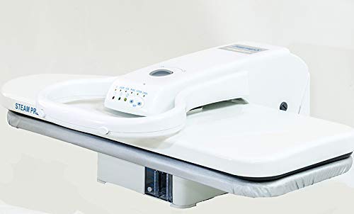 RiCOMA Family Press Ironing Steam Press Area 32x10 for Dry or Steam Iron Pressing,1600 Watts, Includes 36" Metal Stand. Ultra XL Ironing Surface