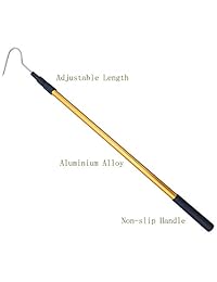 TXXMA Long Fishing Gaffs 85 "&" 94 "  7.8ft Longitud del telescopio Hand Gaff Gancho de acero inoxidable Aleación de aluminio retráctil Mango Colores Selección de tamaños
