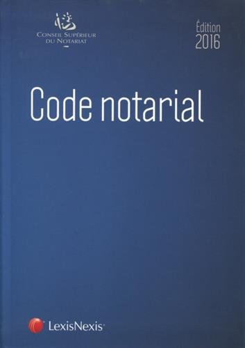 Code notarial 2016