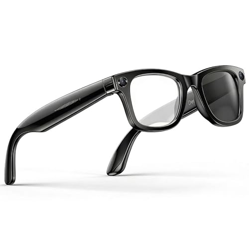 2026 AI Smart Glasses with Camera and Bluetooth, 8MP 4K Camera Glasses with Translation & Voice Control, Video, Audio Recording, IP67 Waterproof Smart Glasses for Business & Outdoor(Photochromic)