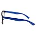 grinderPUNCH Kids Nerd Fake Glasses Clear Lens Colored Arms Geek Costume Children's (Age 3-10) Blue