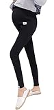 Women's Stretchy Maternity Pregnancy Leggings Black