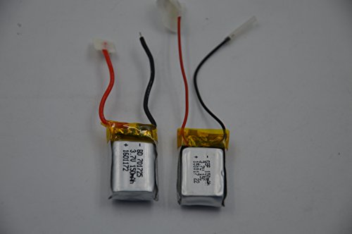 Blomiky 2-Pack 3.7 volt - 150mAh 30C Li-Poly Pack for Syma S107 / S107G Helicopter S107G Battery*2